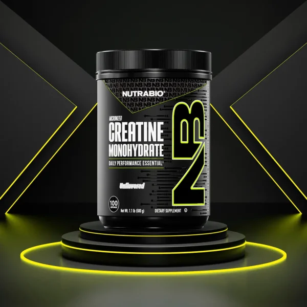 NutraBio Creatine Monohydrate Powder 100 Servings